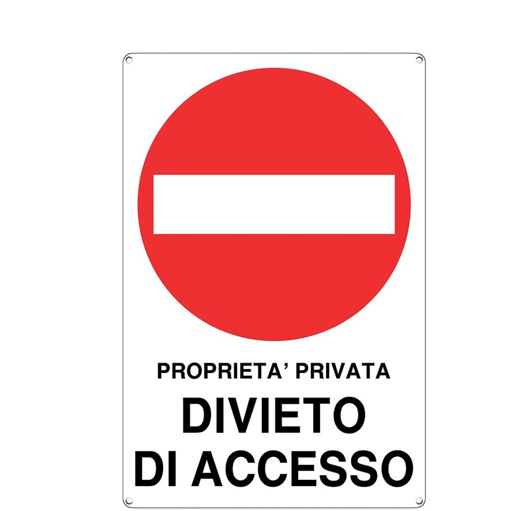 Divieto accesso proprietà privata