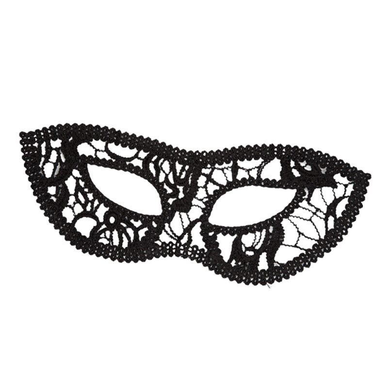 Mascherina sexy con pizzo macramè nera – Maschera veneziana