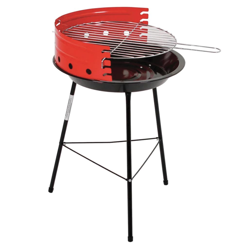 Barbecue a carbonella con paravento