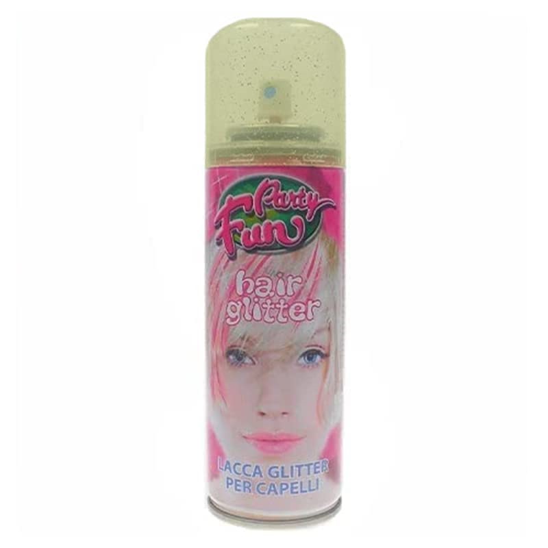 Bomboletta spray Glitter colore Oro per capelli